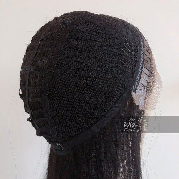 24" Black Wavy Lace Front Wig | BELLA - Picture 8 of 8